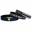 Police Blue Lives Matter Thin Blue Line American Flag Bracelets