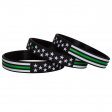 Thin Green Line USA Flag Bracelets for Border Patrol Park Ranger