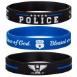 Police Blue Lives Matter Thin Blue Line Bracelets Blessing Set