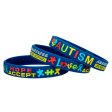 Autism Awareness Silicone Bracelets with Inspirational Saying