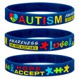 Autism Awareness Silicone Bracelets with Inspirational Saying